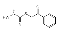 phenacyl hydrazinodithioformate Structure