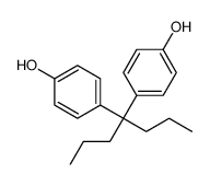 4-[4-(4-hydroxyphenyl)heptan-4-yl]phenol结构式