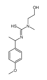 1-(2-hydroxyethyl)-3-[1-(4-methoxyphenyl)ethyl]-1-methylthiourea结构式
