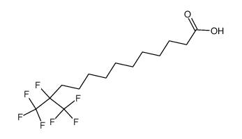 12,13,13,13-Tetrafluor-12-trifluormethyl-tridecan-1-saeure结构式