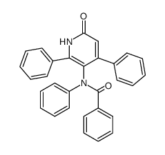 5-benzanilido-4,6-diphenyl-2-pyridone结构式