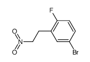 4-bromo-1-fluoro-2-(2-nitroethyl)benzene结构式