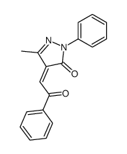 Z-4-benzoyliden-3-methyl-1-phenyl-5-pyrazolone Structure