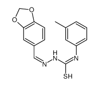 1,3-benzodioxole-5-carbaldehyde N-(3-methylphenyl)thiosemicarbazone结构式