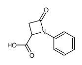 4-oxo-1-phenylazetidine-2-carboxylic acid Structure