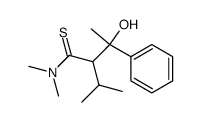 3-hydroxy-2-isopropyl-N,N-dimethyl-3-phenylbutanethioamide Structure