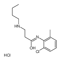 3-(butylamino)-N-(2-chloro-6-methylphenyl)propanamide,hydrochloride Structure