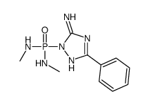 2-[bis(methylamino)phosphoryl]-5-phenyl-1,2,4-triazol-3-amine结构式