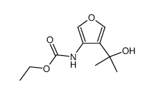 4-(1-Hydroxy-1-methylethyl)-3-furancarbamic Acid Ethyl Ester结构式