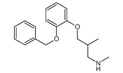 N-Methyl-3-[2-(benzyloxy)phenoxy]-2-methylpropan-1-amine结构式