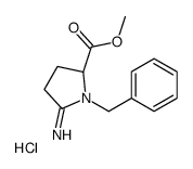 methyl (2S)-1-benzyl-5-iminopyrrolidine-2-carboxylate,hydrochloride结构式