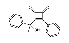 3-(1-hydroxy-1-phenylethyl)-4-phenylcyclobut-3-ene-1,2-dione结构式