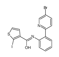 N-[2-(5-bromopyridin-2-yl)phenyl]-2-iodothiophene-3-carboxamide结构式