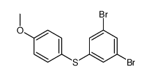 1,3-dibromo-5-(4-methoxyphenyl)sulfanylbenzene结构式