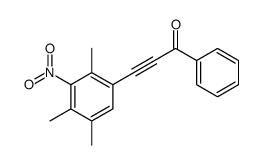 1-phenyl-3-(2,4,5-trimethyl-3-nitrophenyl)prop-2-yn-1-one Structure