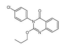 3-(4-chlorophenyl)-2-propoxyquinazolin-4-one Structure