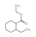 1-Piperidinecarboxylicacid, 2-ethyl-, ethyl ester结构式
