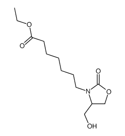 ethyl 7-(4-hydroxymethyl-2-oxo-3-oxazolidine)heptanoate Structure