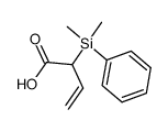 2-(dimethylphenylsilyl)-3-butenoic acid Structure