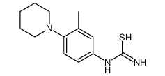 (3-methyl-4-piperidin-1-ylphenyl)thiourea结构式