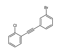 1-bromo-3-[2-(2-chlorophenyl)ethynyl]benzene结构式