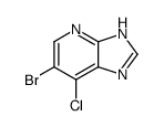 6-bromo-7-chloro-1H-imidazo[4,5-b]pyridine structure