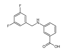 3-[(3,5-difluorophenyl)methylamino]benzoic acid结构式