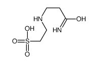 2-[(3-amino-3-oxopropyl)amino]ethanesulfonic acid Structure