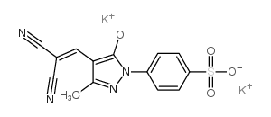 dipotassium p-[4-(2,2-dicyanovinyl)-3-methyl-5-oxido-1H-pyrazol-1-yl]benzenesulphonate picture