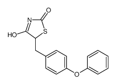 5-[(4-phenoxyphenyl)methyl]-1,3-thiazolidine-2,4-dione结构式