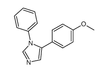 5-(4-methoxyphenyl)-1-phenyl-1H-imidazole结构式