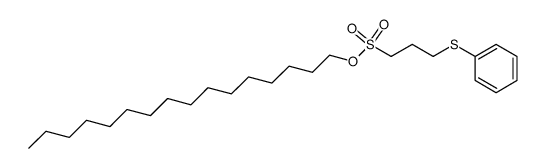 hexadecyl 3-phenylthio-1-propanesulfonate Structure