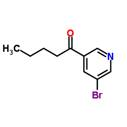 1-(5-Bromo-3-pyridinyl)-1-pentanone Structure