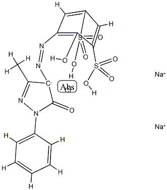 disodium [5-[(4,5-dihydro-3-methyl-5-oxo-1-phenyl-1H-pyrazol-4-yl)azo]-4-hydroxybenzene-1,3-disulphonato(4-)]chromate(2-) picture