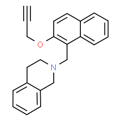 2-((2-(Prop-2-yn-1-yloxy)naphthalen-1-yl)methyl)-1,2,3,4-tetrahydroisoquinoline Structure