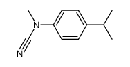 (4-isopropyl-phenyl)-methyl-carbamonitrile结构式