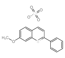 methyl-(2-phenylthiochromen-7-ylidene)oxidanium,perchlorate Structure