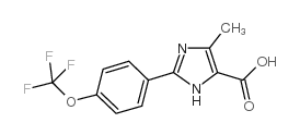 5-METHYL-2-(4-TRIFLUOROMETHOXYPHENYL)-3H-IMIDAZOLE-4-CARBOXYLIC ACID picture