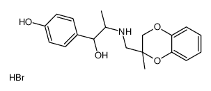 4-[1-hydroxy-2-[(3-methyl-2H-1,4-benzodioxin-3-yl)methylamino]propyl]phenol,hydrobromide结构式