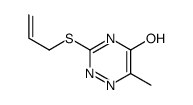 3-ALLYLSULFANYL-6-METHYL-4H-[1,2,4]TRIAZIN-5-ONE结构式