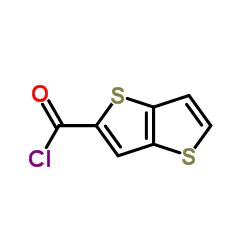 Thieno[3,2-b]thiophene-2-carbonyl chloride结构式