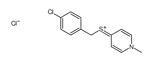 4-[(4-chlorophenyl)methylsulfanyl]-1-methylpyridin-1-ium,chloride结构式