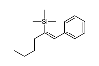 trimethyl(1-phenylhex-1-en-2-yl)silane Structure