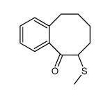 6-methylsulfanyl-7,8,9,10-tetrahydro-6H-benzo[8]annulen-5-one结构式