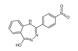 2-(4-nitrophenyl)-3,4-dihydro-1,3,4-benzotriazepin-5-one Structure