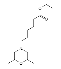 ethyl 6-(2,6-dimethylmorpholin-4-yl)hexanoate结构式