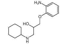 1-(2-aminophenoxy)-3-(cyclohexylamino)propan-2-ol Structure