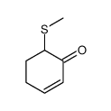 6-methylsulfanylcyclohex-2-en-1-one结构式