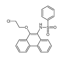 N-[10-(2-chloroethoxy)phenanthren-9-yl]benzenesulfonamide Structure