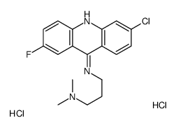 N-(6-chloro-2-fluoroacridin-9-yl)-N',N'-dimethylpropane-1,3-diamine,dihydrochloride结构式